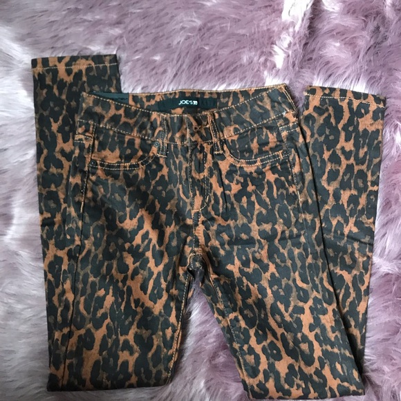 JOE'S Womens Black Pocketed Zippered Animal Print Skinny Jeans